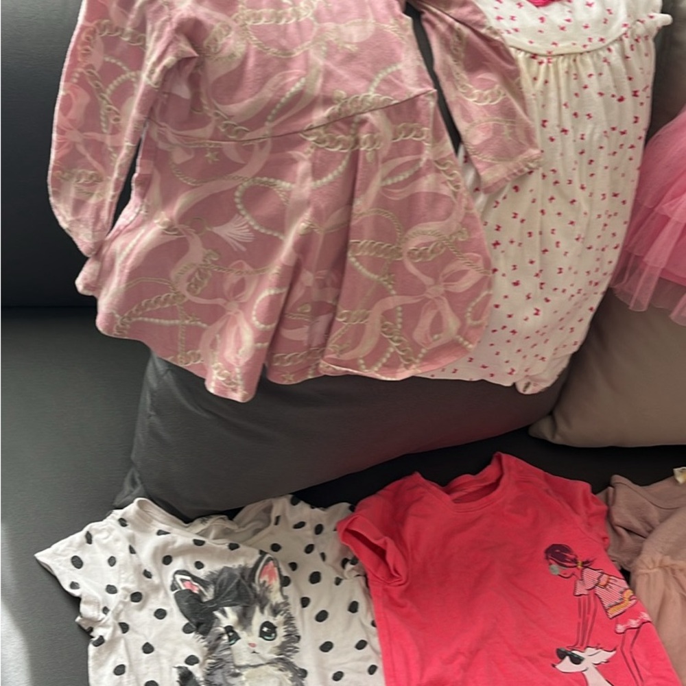 Carter's Pink and White Casual Dress Set